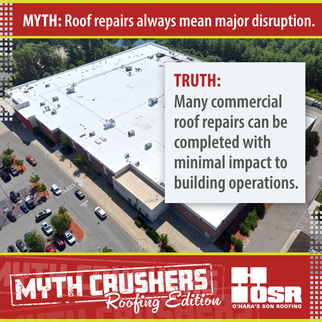 Myth: Roof repairs always mean major disruption.